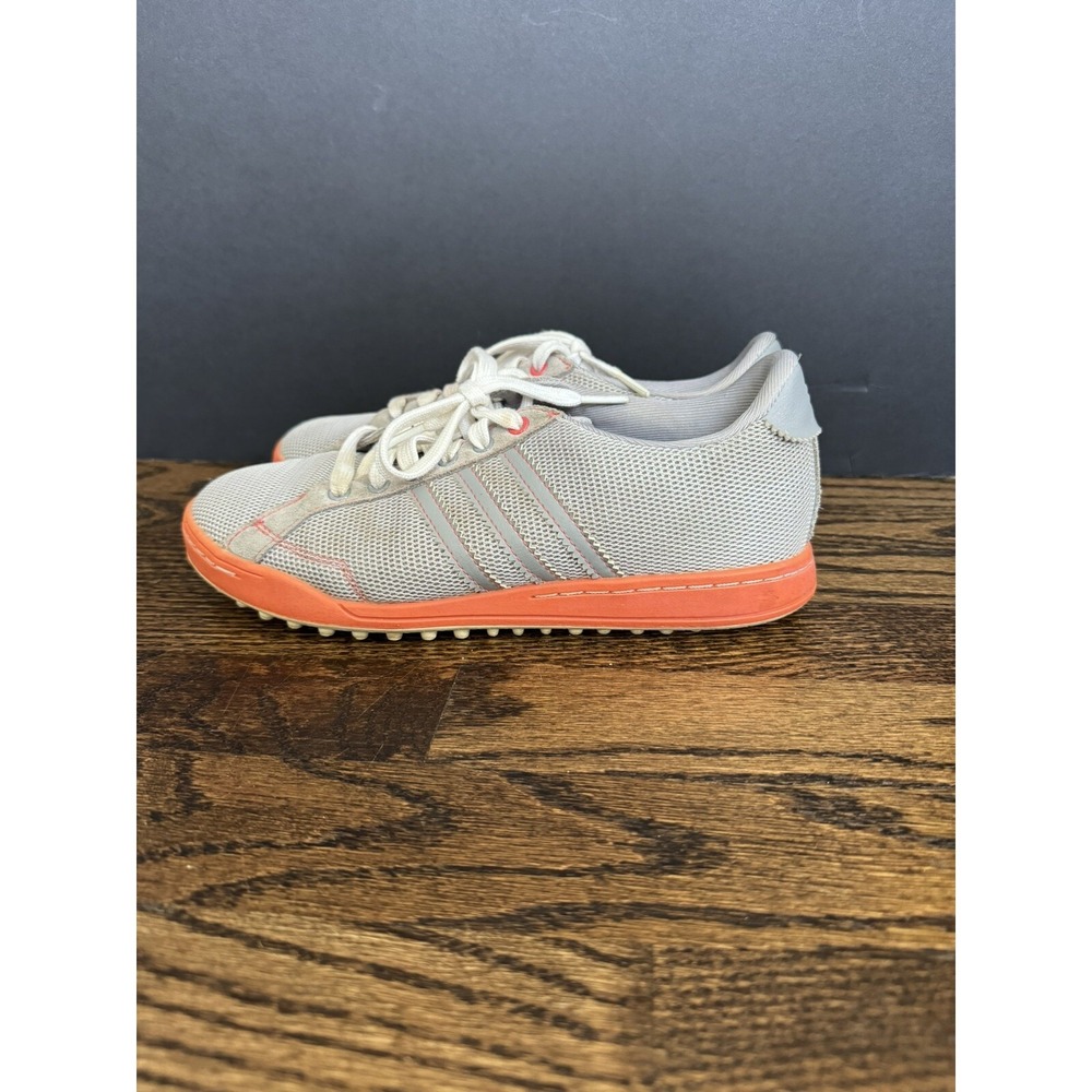 adidas womens spikeless golf shoes 7 stan smith Gray Orange‎ - Picture 3 of 6